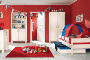 Red bedroom ideas for girls.