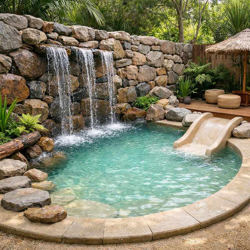 Natural-Themed Swimming Pool